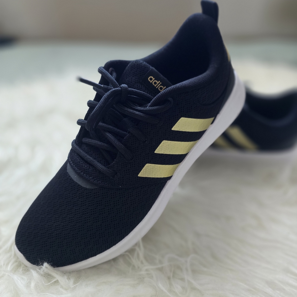 adidas Black and Gold Athletic Shoes